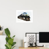Steam Locomotive a Big Boy Poster (Thuiskantoor)