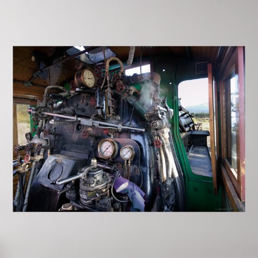 Steam Locomotive Cab, SVRy #19 Poster (Voorkant)