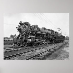 STEAM LOCOMOTIVE CRESCENT LIMITED c. 1927 Poster