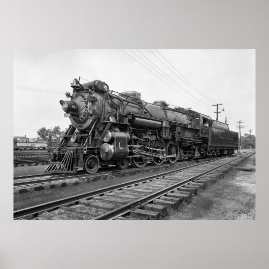 STEAM LOCOMOTIVE CRESCENT LIMITED c. 1927 Poster (Voorkant)