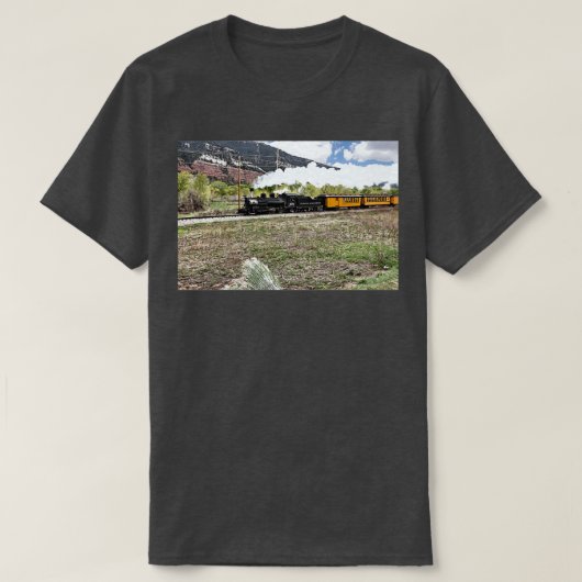 Steam Locomotive Durango en Silverton Railroad T-shirt (Design voorkant)