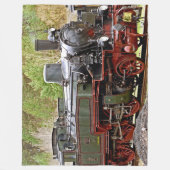 STEAM LOCOMOTIVE FLEECE DEKEN (Voorkant)