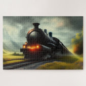 Steam Locomotive Jigzaag Puzzle Legpuzzel (Horizontaal)