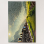 Steam Locomotive Jigzaag Puzzle Legpuzzel (Verticaal)