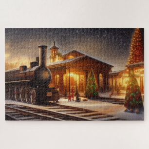 Steam Locomotive Jigzaag Puzzle Legpuzzel