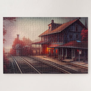 Steam Locomotive Jigzaag Puzzle Legpuzzel