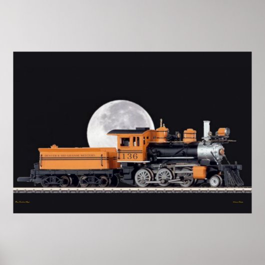 Steam Locomotive Mogule Poster (Voorkant)