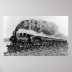 Steam Locomotive No. 999 - C. 1893 Poster