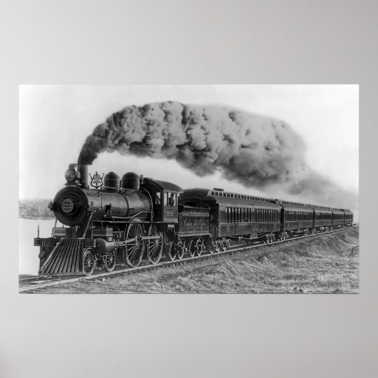 Steam Locomotive No. 999 - C. 1893 Poster (Voorkant)