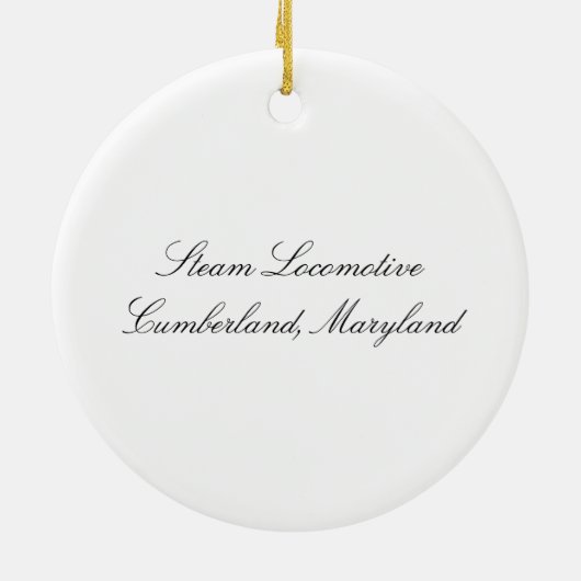 Steam Locomotive Ornament (Achterkant)