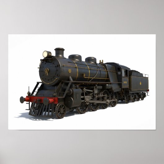 Steam Locomotive Poster (Voorkant)