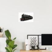 Steam Locomotive Poster (Thuiskantoor)