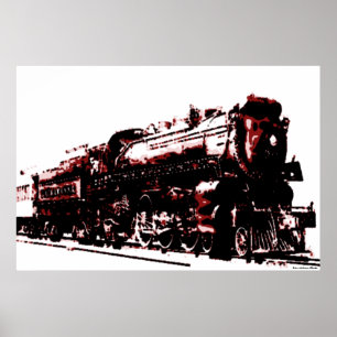 Steam Locomotive Print