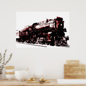 Steam Locomotive Print (Keuken)
