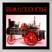  STEAM LOCOMOTIVE Red Black