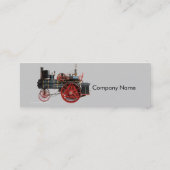  STEAM LOCOMOTIVE RUBY GEMSTONE MONOGRAM MINI VISITEKAARTJE (Achterkant)