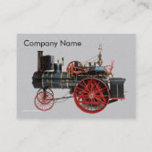  STEAM LOCOMOTIVE RUBY GEMSTONE MONOGRAM VISITEKAARTJE (Achterkant)