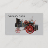  STEAM LOCOMOTIVE RUBY GEMSTONE MONOGRAM VISITEKAARTJE (Achterkant)