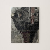 Steam Locomotive Train Jigzaag Puzzle Legpuzzel (Verticaal)