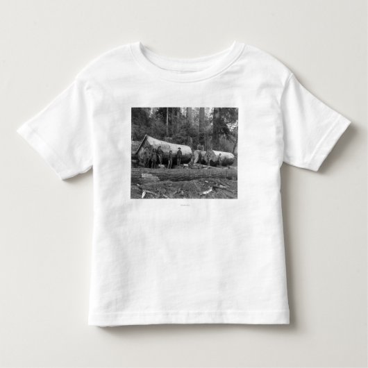 Steam Logging in de Cascades van Washington Stat Kinder Shirts (Voorkant)