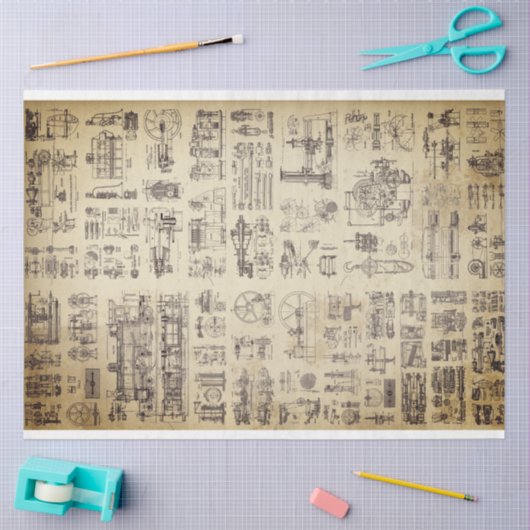 Steam Mechanics Decoupage Paper Tissuepapier (Craft)