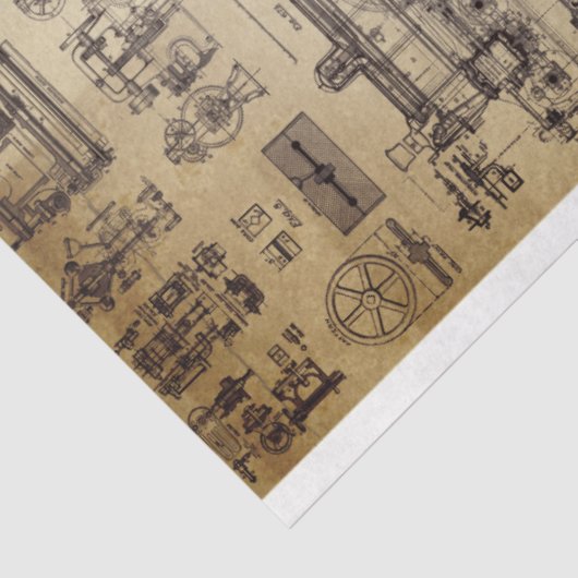 Steam Mechanics Decoupage Paper Tissuepapier (Detail)