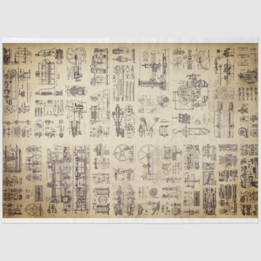 Steam Mechanics Decoupage Paper Tissuepapier (Voorkant)