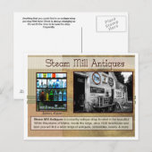 Steam Mill Antieke Briefkaart (Voorkant / Achterkant)
