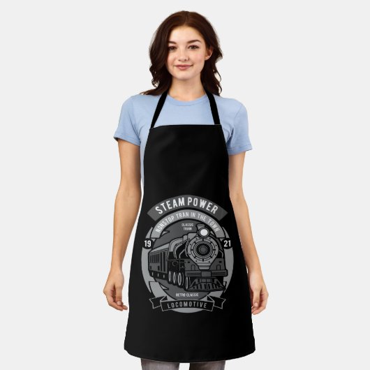 steam power non stop train in the town schort (Gedragen)