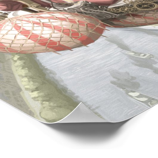 STEAM PUNK AIR UITZICHT POSTER (Hoek)