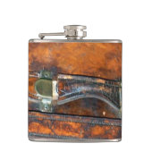 Steam-punk Antiek Steamer-boomstam Heupfles (Voorkant)