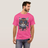 Steam Punk Cat Kitten Steampunk Art T-shirt (Voorkant volledig)