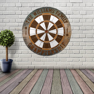 Steam Punk familienaam gepersonaliseerd Dartbord