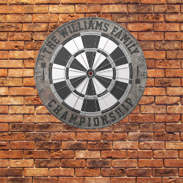 Steam Punk familienaam gepersonaliseerd Dartbord