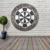 Steam Punk familienaam gepersonaliseerd Dartbord