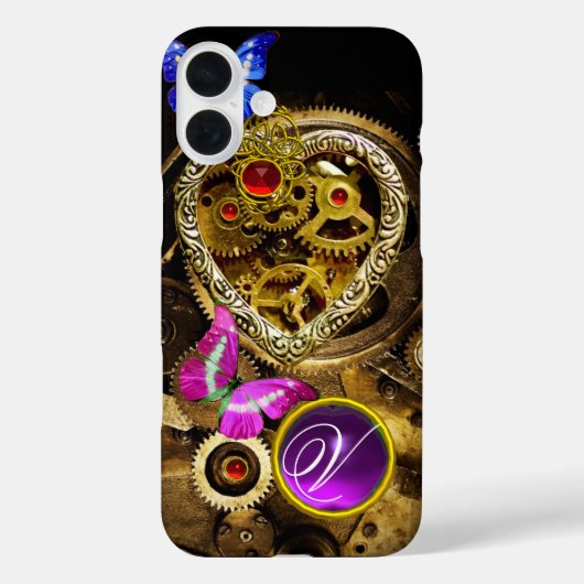 STEAM PUNK HART, VISTUIG, PARELTJES, BUTTERFLIES M Case-Mate iPhone CASE (Achterkant)