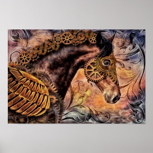 Steam Punk Horse Poster (Voorkant)