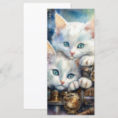 Steam Punk Kitten Kaart (Voorkant / Achterkant)