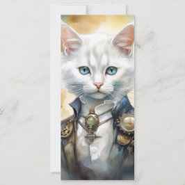 Steam Punk Kitten Kaart