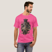 Steam Punk Kunst Octopus Steampunk T-shirt (Voorkant volledig)