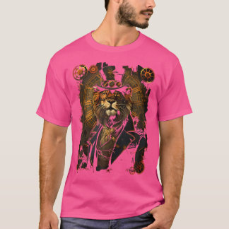 Steam Punk Lion Steampunk Art T-shirt