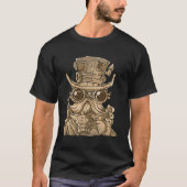 Steam Punk Mad Scientist Tijdreiziger Luchtpiraat T-shirt (Voorkant)