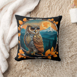 Steam Punk Owl Mount Baker, WA Kussen