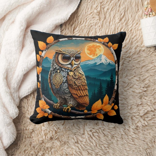 Steam Punk Owl Mount Baker, WA Kussen (Deken)