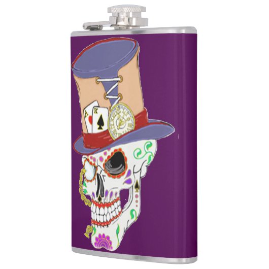 Steam Punk Sugar Skull Heupfles (Links)