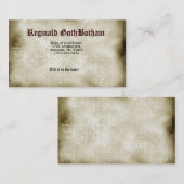 Steam Punked Visitekaartje (Voorkant / Achterkant)