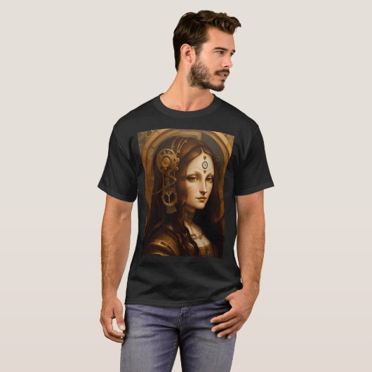 Steam Punky Mona Lisa T-shirt (Voorkant volledig)