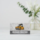 Steam Roller | Bouwvoertuig Visitekaartje (Staand voorkant)