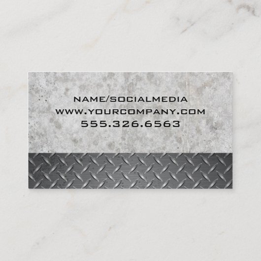 Steam Roller | Bouwvoertuig Visitekaartje (Achterkant)