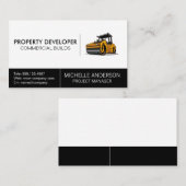 Steam Roller | Bouwvoertuig Visitekaartje (Voorkant / Achterkant)